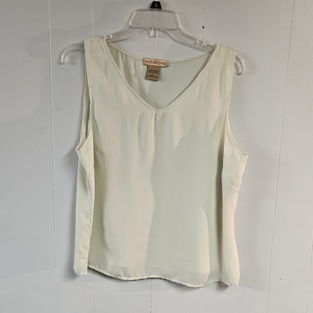 Notations Minty Two Piece Blouse and Tank Top - Picture 6 of 8